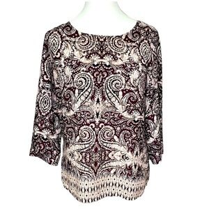 Cynthia Rowley Paisley Print Blouse
